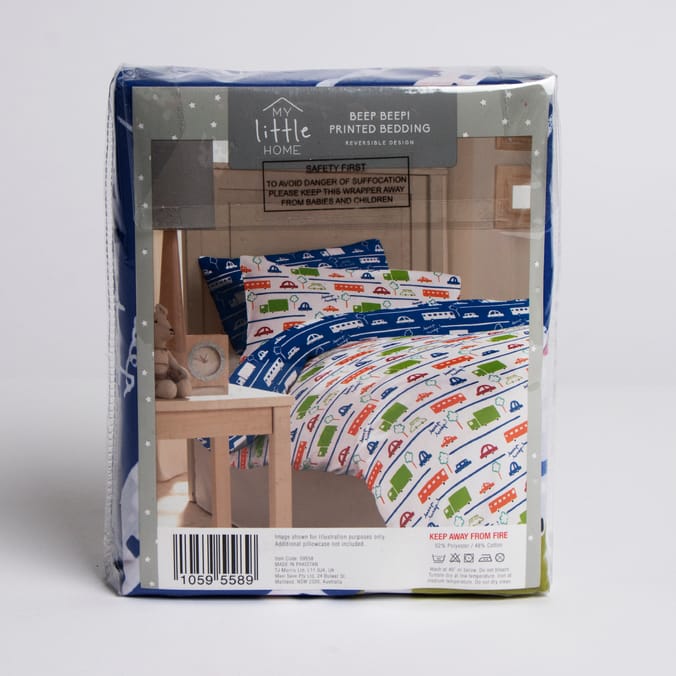 My Little Home Kids Beep Beep! Printed Bedding, kids beddings toddler