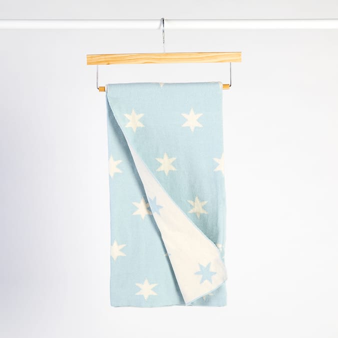 My Little Home Cotton Blanket - Blue