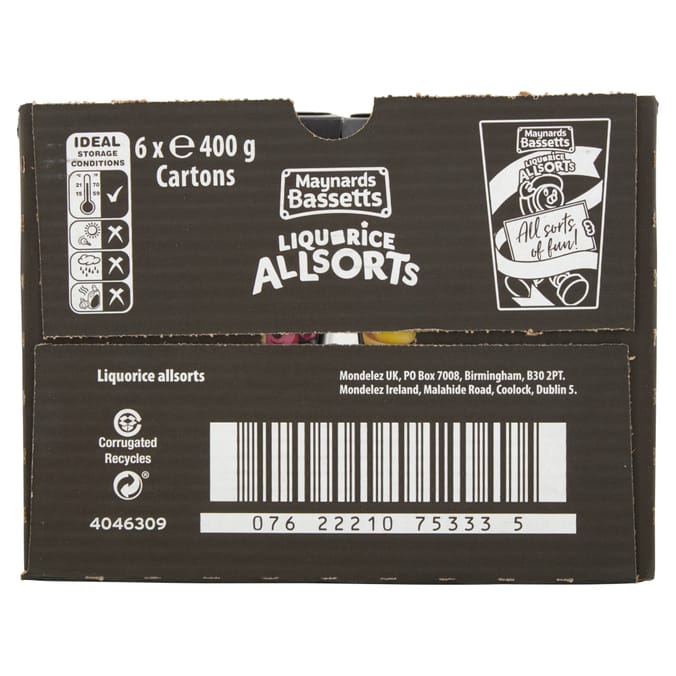 Maynards Liquorice Allsorts 400g  (6x)