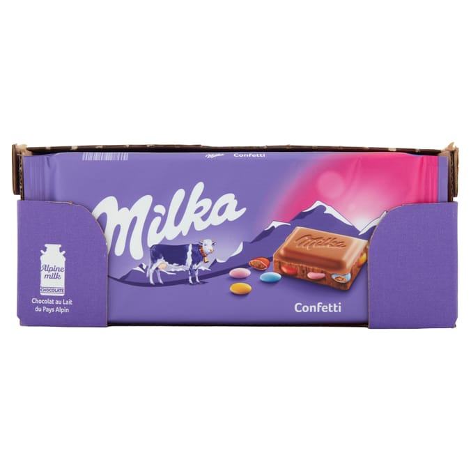 Milka Confetti Chocolate Bar 100g (22x)