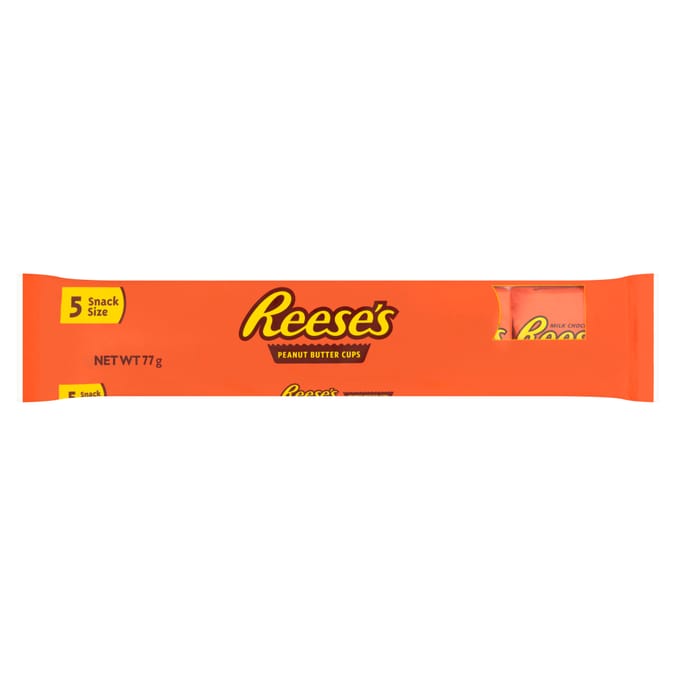 Reese's: Peanut Butter Cups Snack Size 5 Pack 77g (36x)