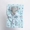 Dream & Play: Baby Blanket & Plush Set - Blue