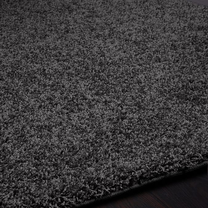 Home Collections Shaggy Washable Rug Charcoal 100 x 150cm , rugs furry