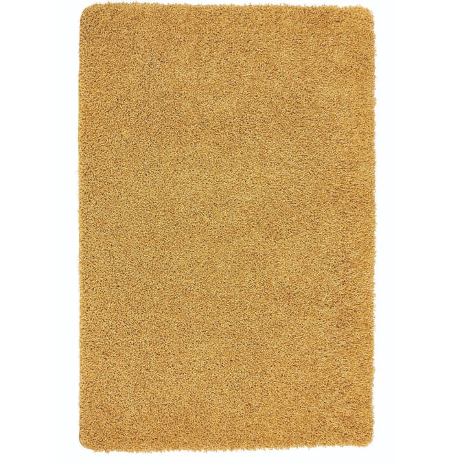 Home Collections Shaggy Washable Rug Ochre 100 x 150cm, rugs furry