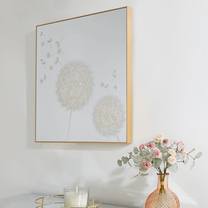 Arthouse Dandelion Mirror with Foil, , arthouse, mirrors, living room, bedroom blossom japanese