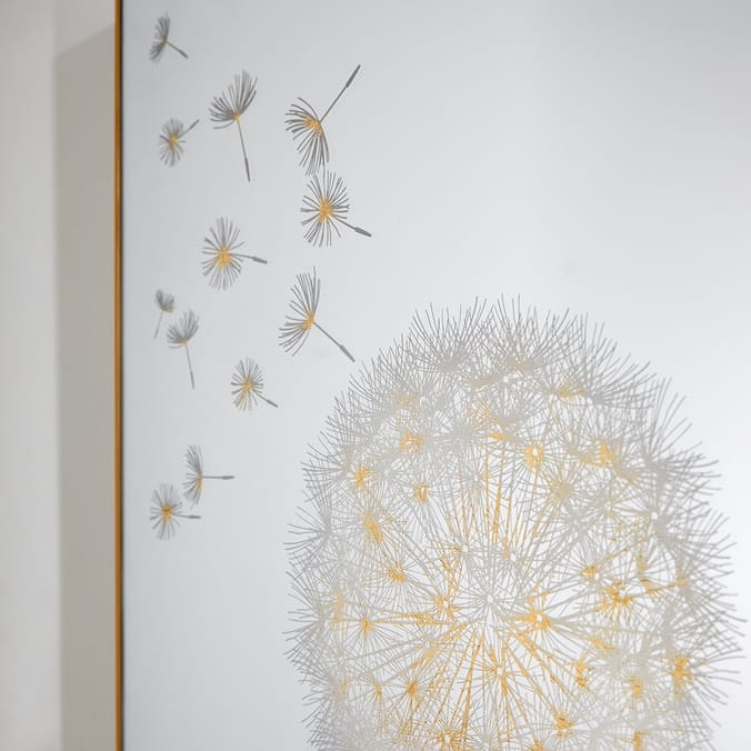 Arthouse Dandelion Mirror with Foil, , arthouse, mirrors, living room, bedroom blossom japanese