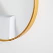 Round Rope Hanging Mirror - Gold