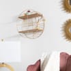 Home Collections: Gold Circular Shelf