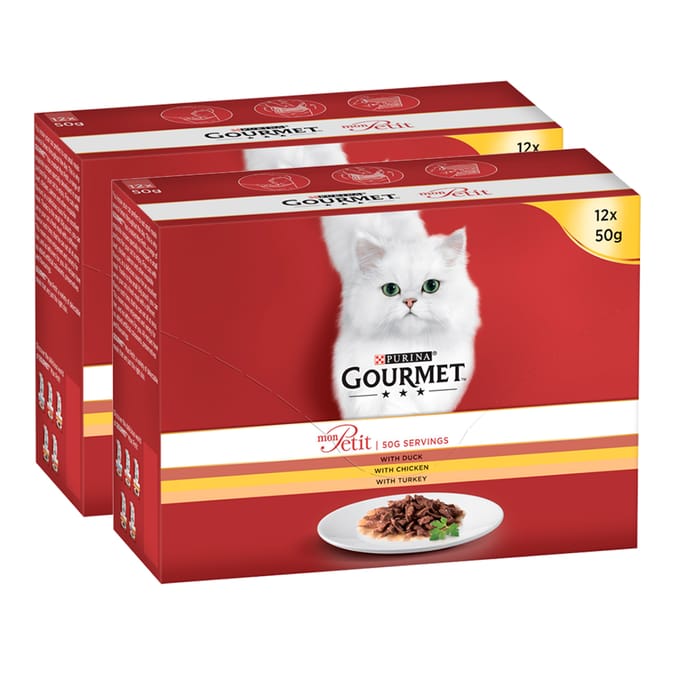 24 Purina Gourmet Mon Petit Poultry Pouches Home Bargains