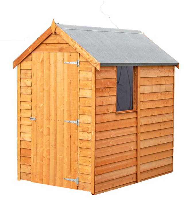 Shire Overlap 6x4 Single Door Value with Window Shed