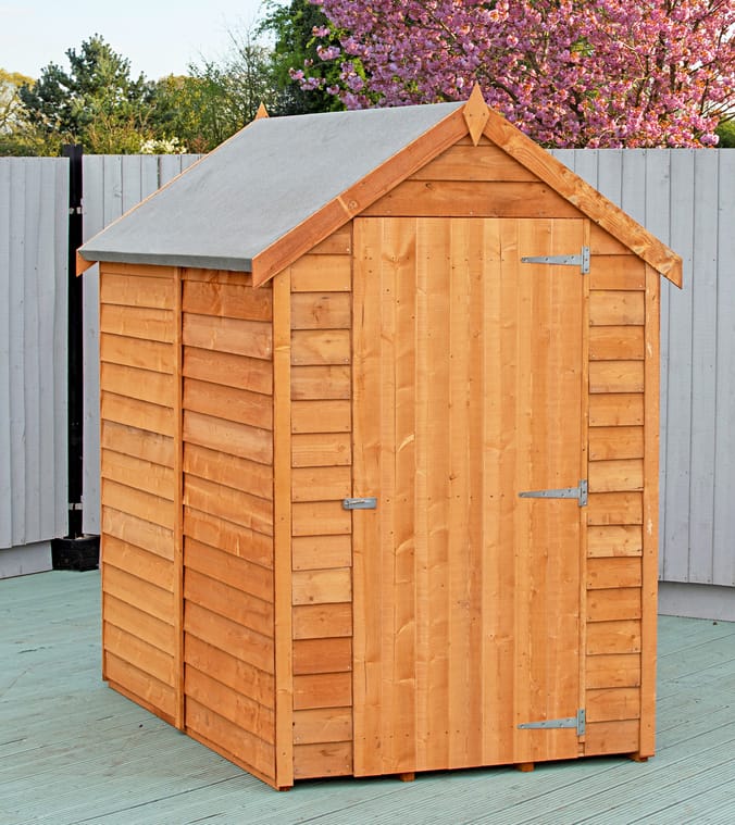 Shire Overlap 6x4 Single Door Value with Window Shed