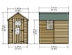 Shire Overlap 6x4 Single Door Value with Window Shed