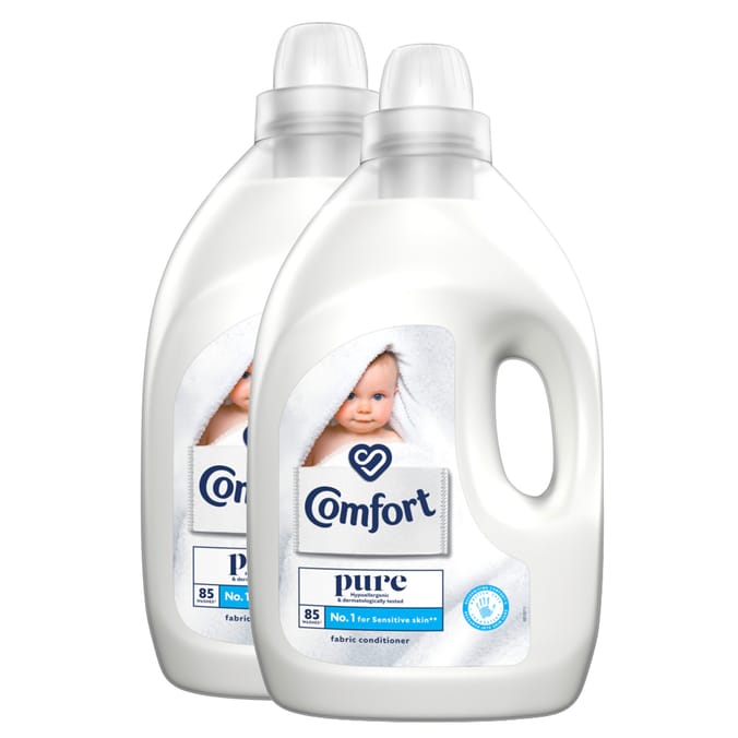 Comfort: Pure Fabric Conditioner (Case of 2 x 3l 85 Washes)