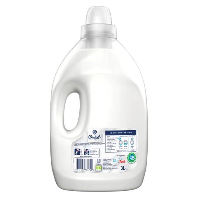 Comfort: Pure Fabric Conditioner (Case of 2 x 3l 85 Washes)
