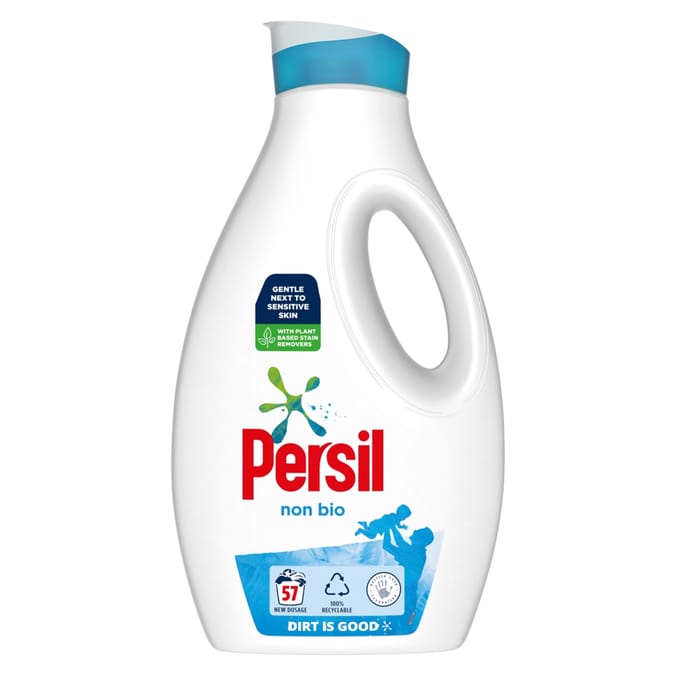 Persil Non Bio Laundry Washing Liquid Detergent 57 Wash 1.995L, laundry