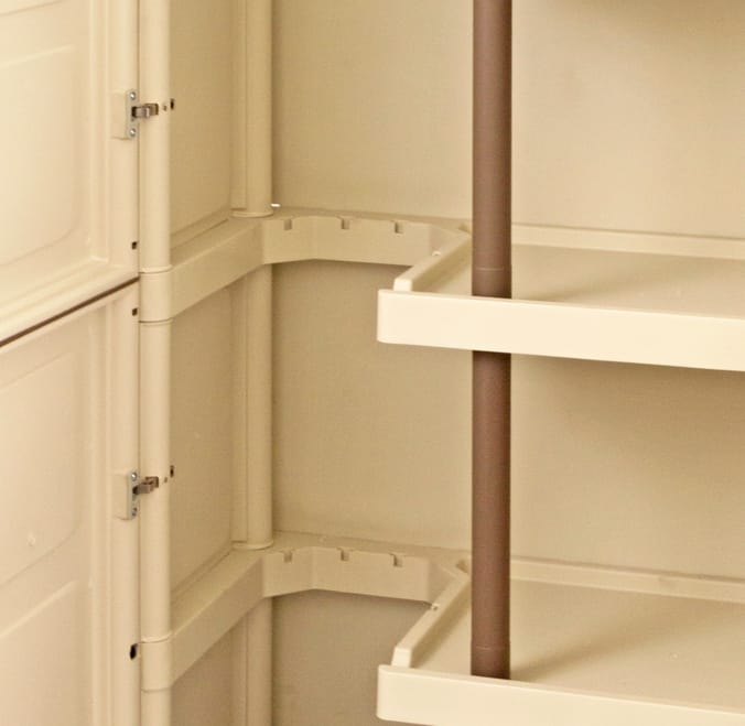 Shire Large Storage Cupboard with Shelves & Broom Storage, indoor storage, cupboards shelving