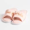 You & Me Team Bride Slippers: Pink