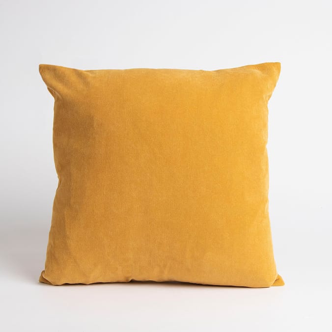 Home Collections Medium Corduroy Cushion Ochre Home Bargains