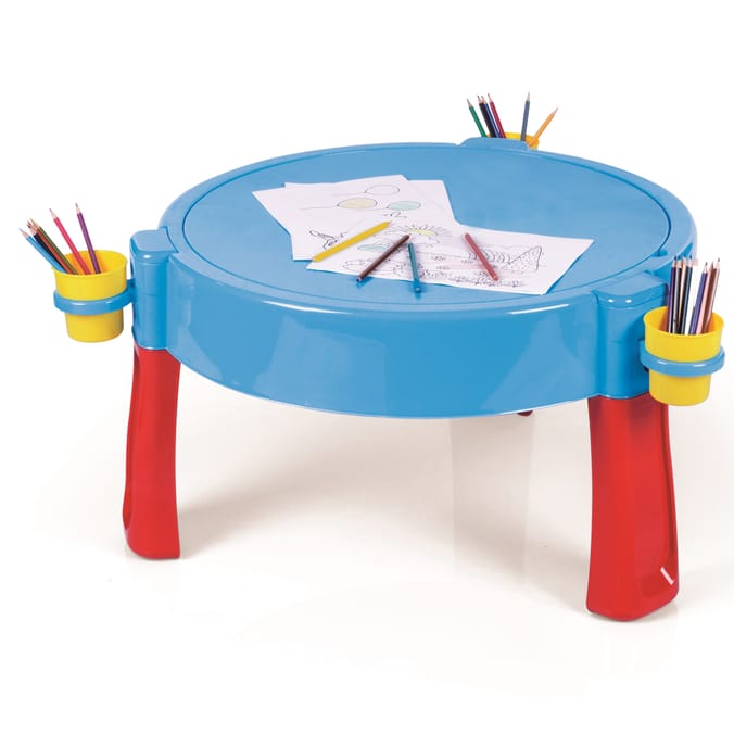 Dolu Water and Sand Activity Table, outdoor indoor colourful red blue