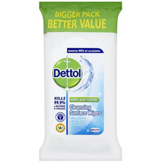 Dettol Anti Bacterial Cleansing Surface Wipes Home Bargains