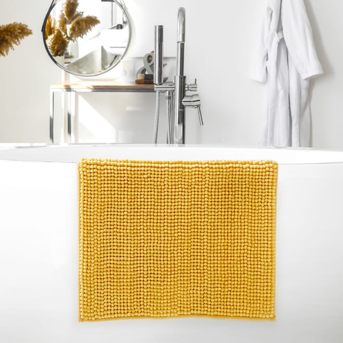 Bathroom Super Soft Bath Mat Ochre, bathroom, shower, bathing