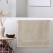 Bathroom: 100% Cotton Terry Bath Mat - Beige