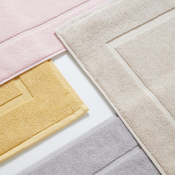 Bathroom 100 Cotton Terry Bath Mat Beige, towel, 100, cotton, mats, bathing, bathroom