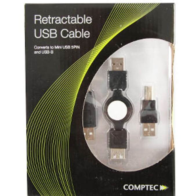 Comptec Retractable USB Cable Home Bargains