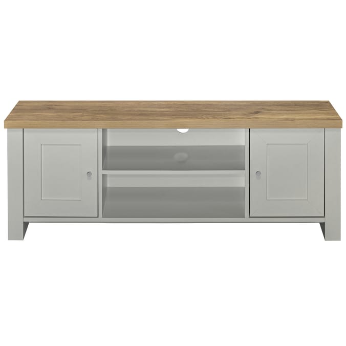 Birlea Highgate Large TV Unit Grey & Oak Effect, televisions stands