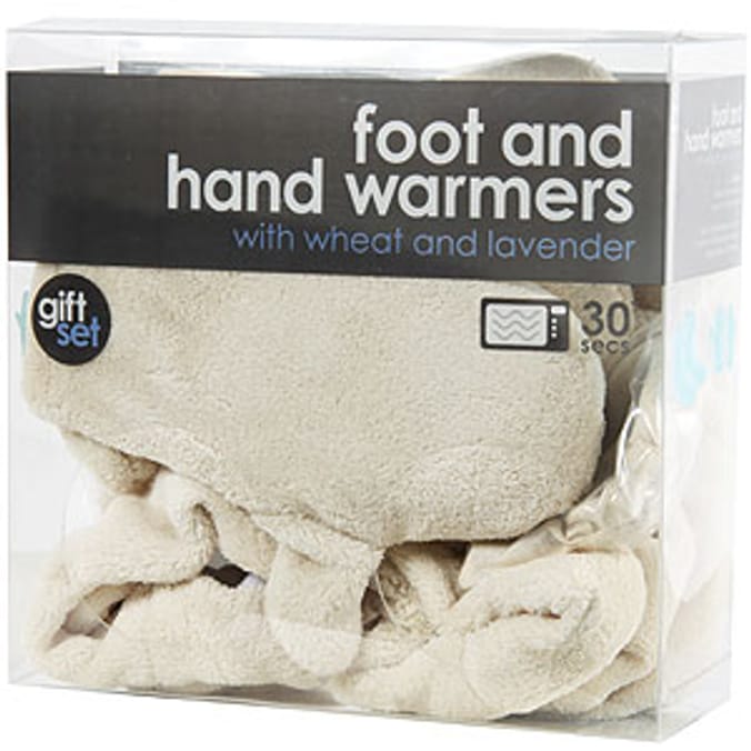 Foot & Hand Warmers Cream Home Bargains