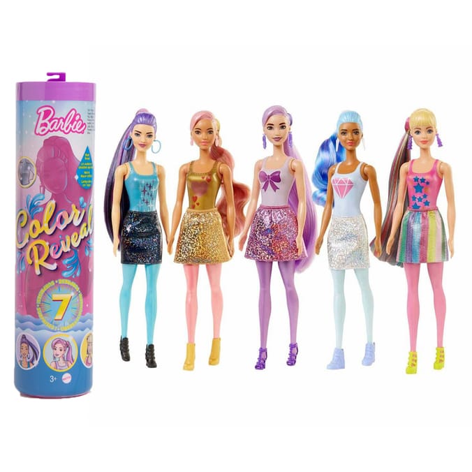 Barbie: Colour Reveal Doll - Glitter Series, dolls toys, kids childrens ...