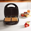 VonShef: 3-in-1 Sandwich Toaster, Waffle Maker & Grill