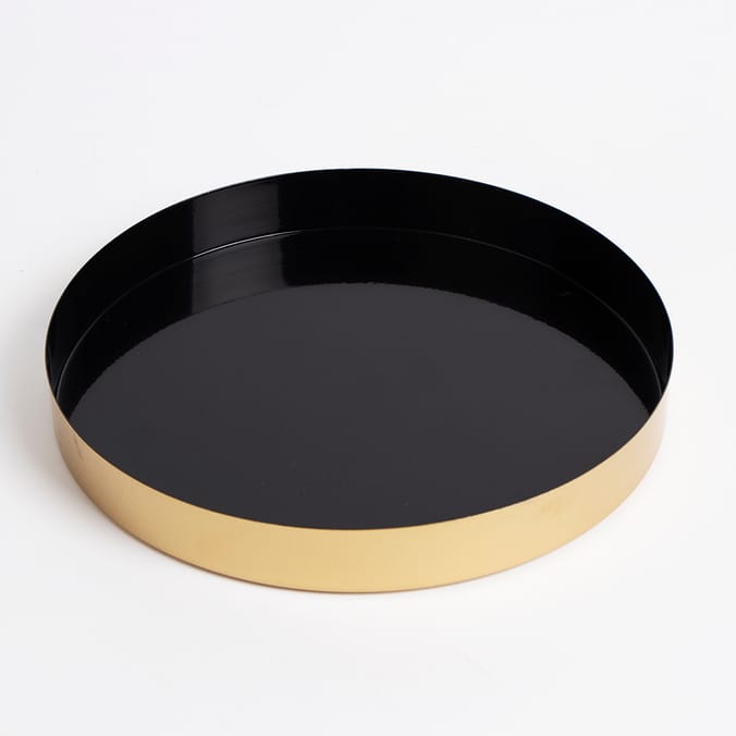 Ports Of Call by Jeff Banks: Gold Trim Perfume Tray - Black