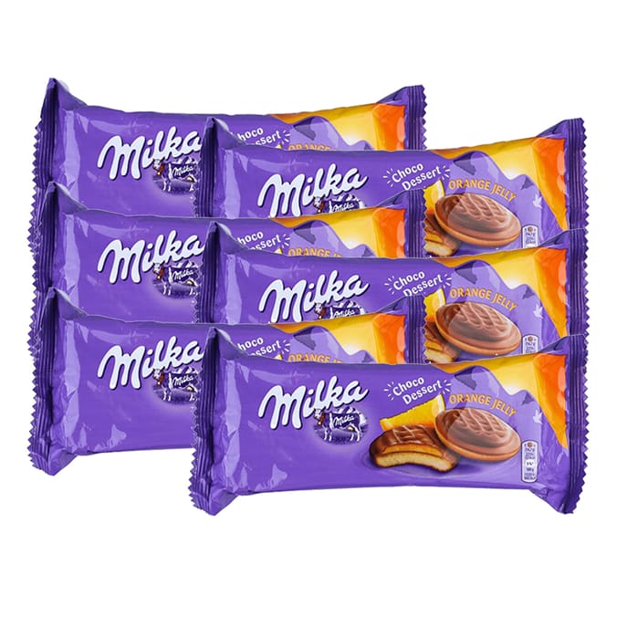 Milka Choco Dessert Orange Jelly (Case of 24 Packs) jaffa cakes