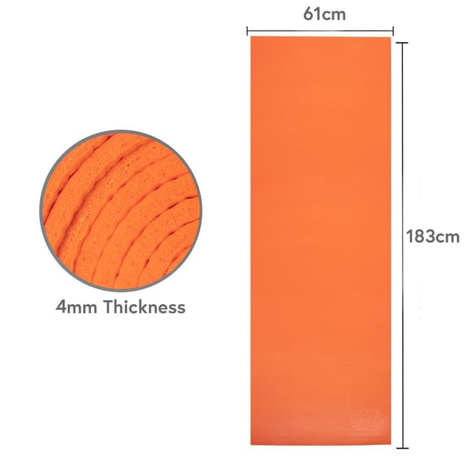 Phoenix Fitness Yoga Mat Orange