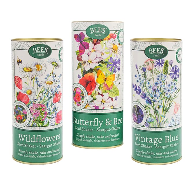 Bee's Seeds Trio Shaker Tubes Set, wild, garden, shakers, wildflower