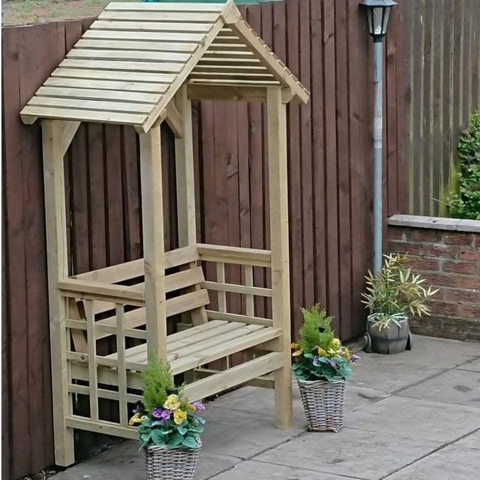 Wooden discount arbour bench