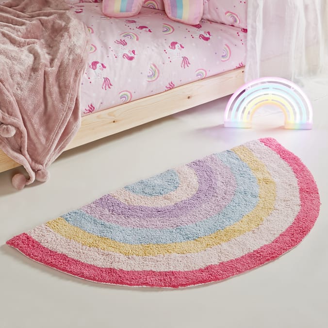 My Little Home Rainbow Tufted Rug, girl, girls, girl's , bedroom