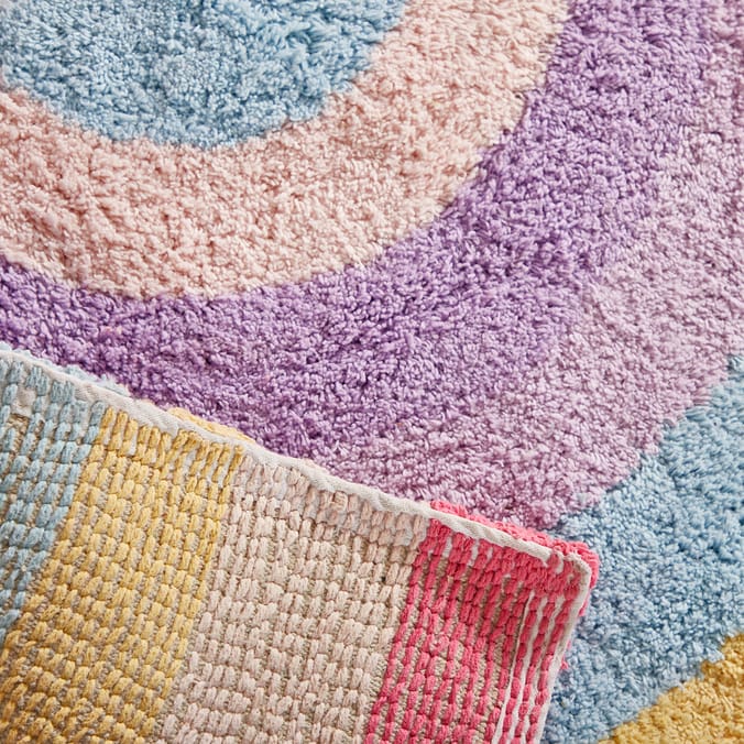 My Little Home Rainbow Tufted Rug, girl, girls, girl's , bedroom