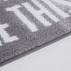 Bathroom: Slogan Non-Slip Bath Mat - Grey