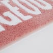 Bathroom: Slogan Non-Slip Bath Mat - Pink