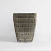 Jardin Square Rattan Planter: Brown