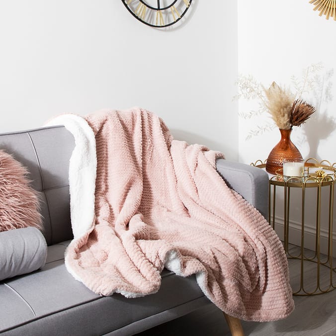 Sherpa Chalk Pink Blanket