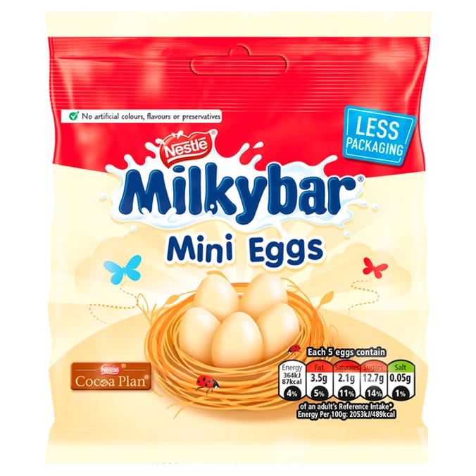 Nestle Milkybar Mini Eggs (12 x 80g Bags), easter eggs, easter treats