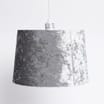 Home Collections: Crushed Velvet Shade - Silver