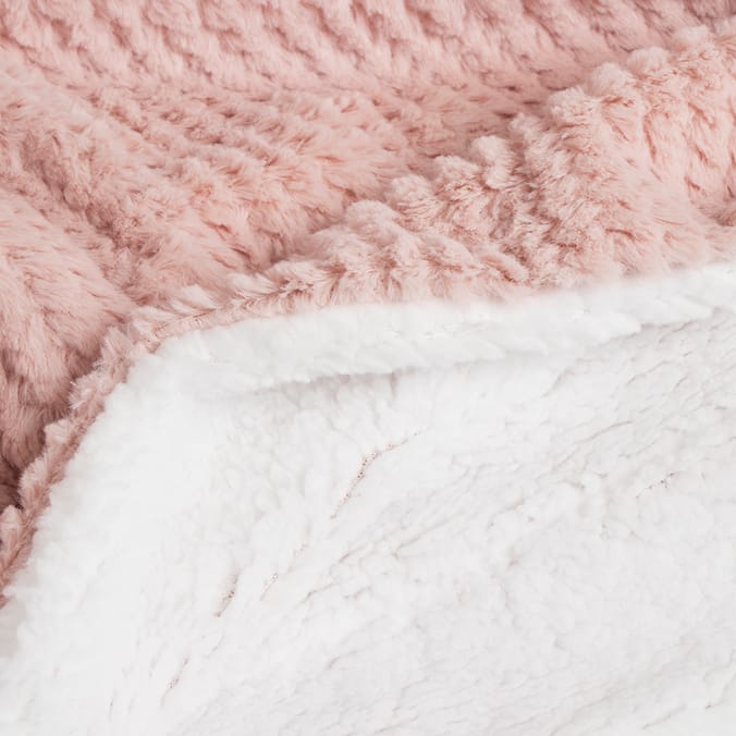 Home Collections Sherpa Throw Pink, blankets, soft comfy, light