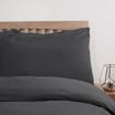 Sleepdown Jersey Melange Luxuriously Soft Charcoal Duvet Set