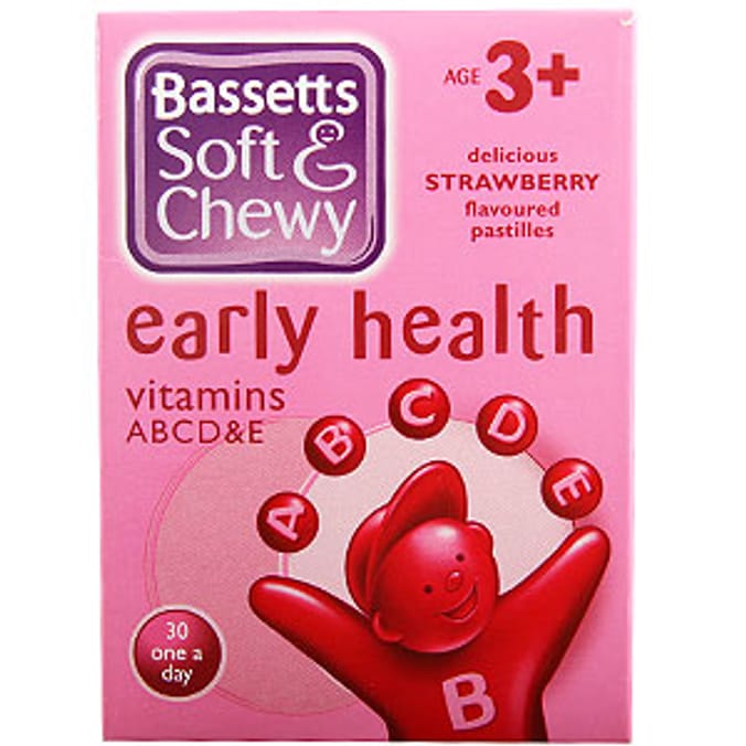 Bassetts Soft & Chewy Early Health Strawberry Vitamins Home Bargains