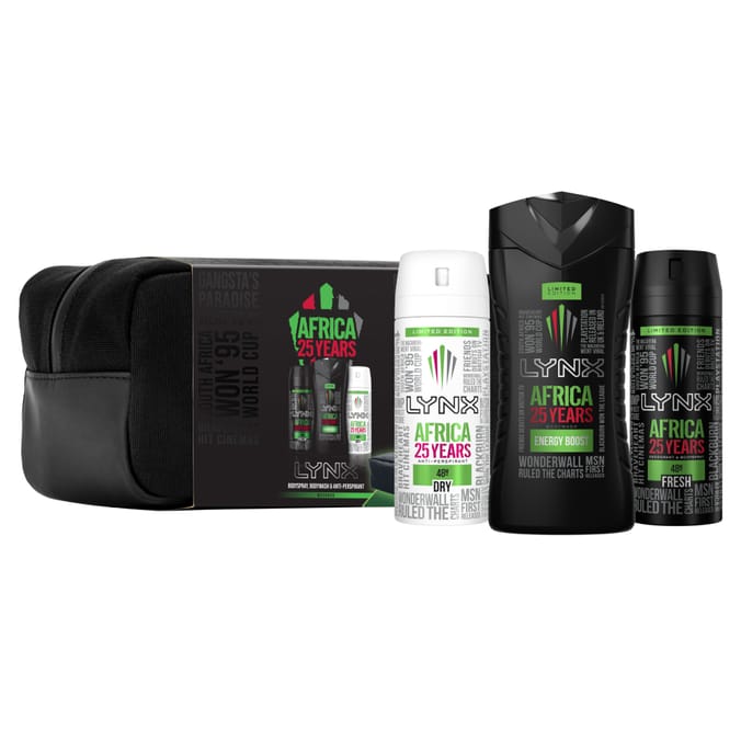 Lynx Africa 25 Years Washbag Gift Set Home Bargains