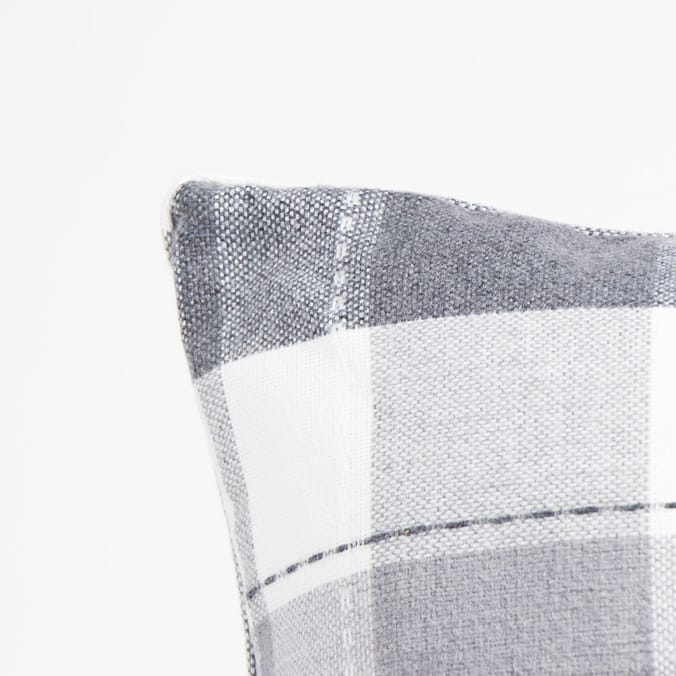 Grey check outlet cushions